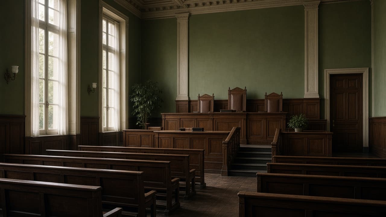 Salle d’audience du tribunal correctionnel